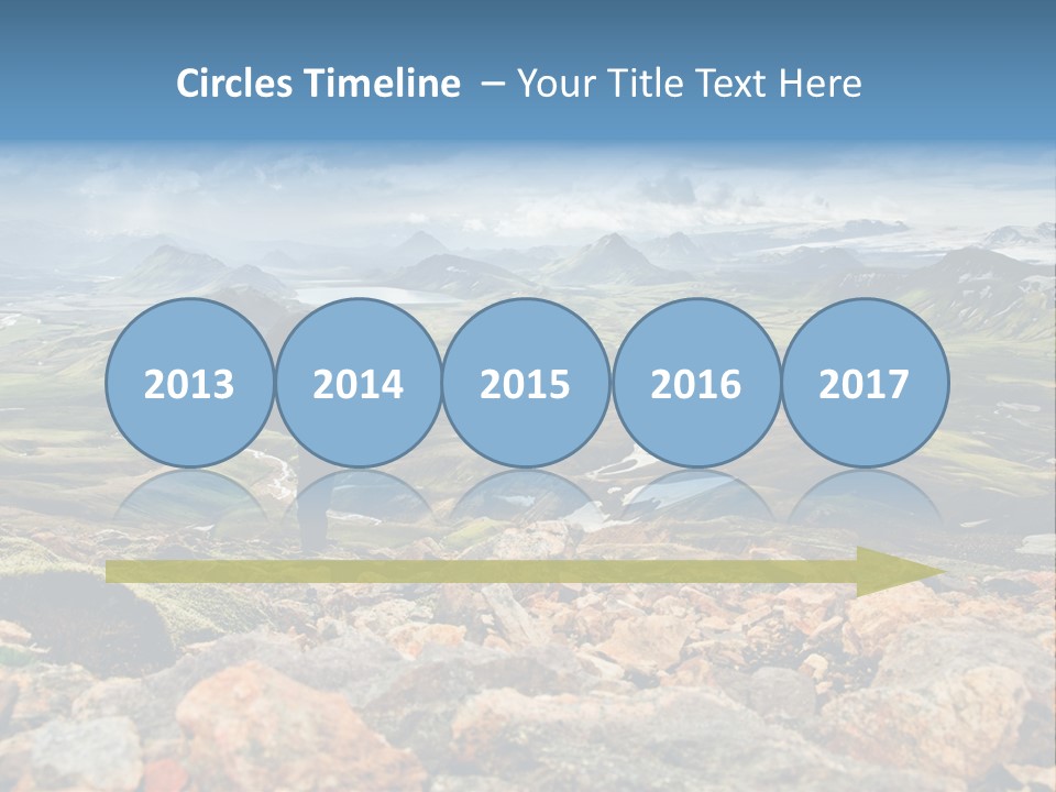 Long Heavy Green PowerPoint Template