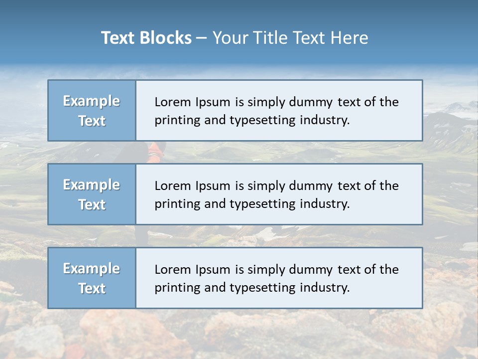 Long Heavy Green PowerPoint Template
