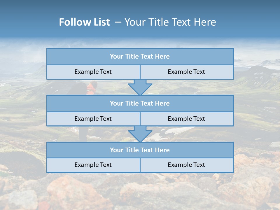 Long Heavy Green PowerPoint Template