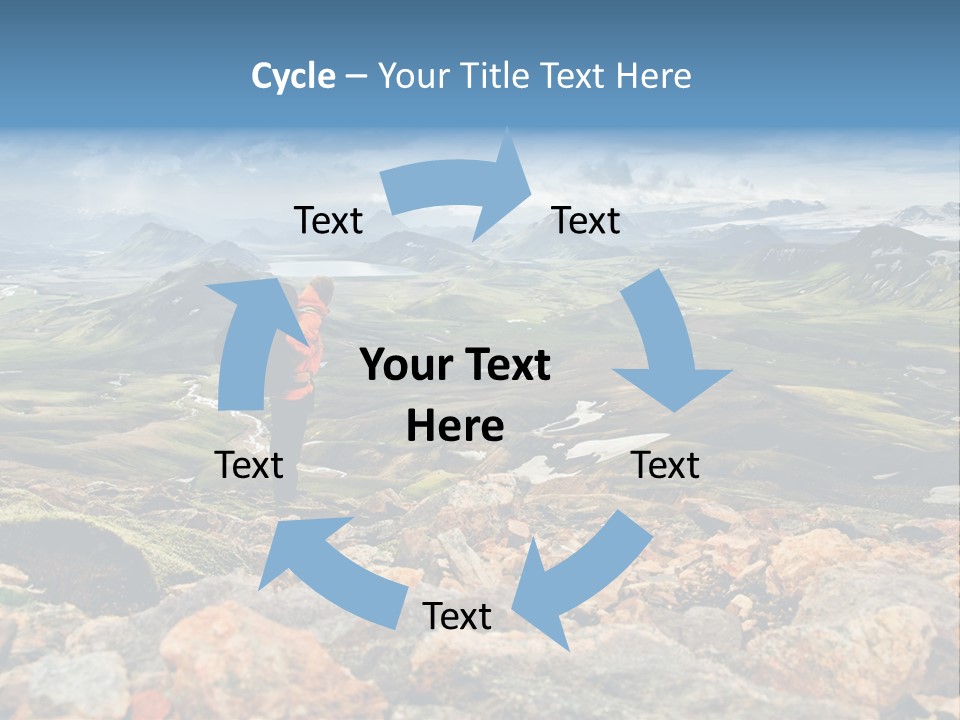 Long Heavy Green PowerPoint Template