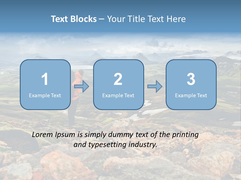 Long Heavy Green PowerPoint Template