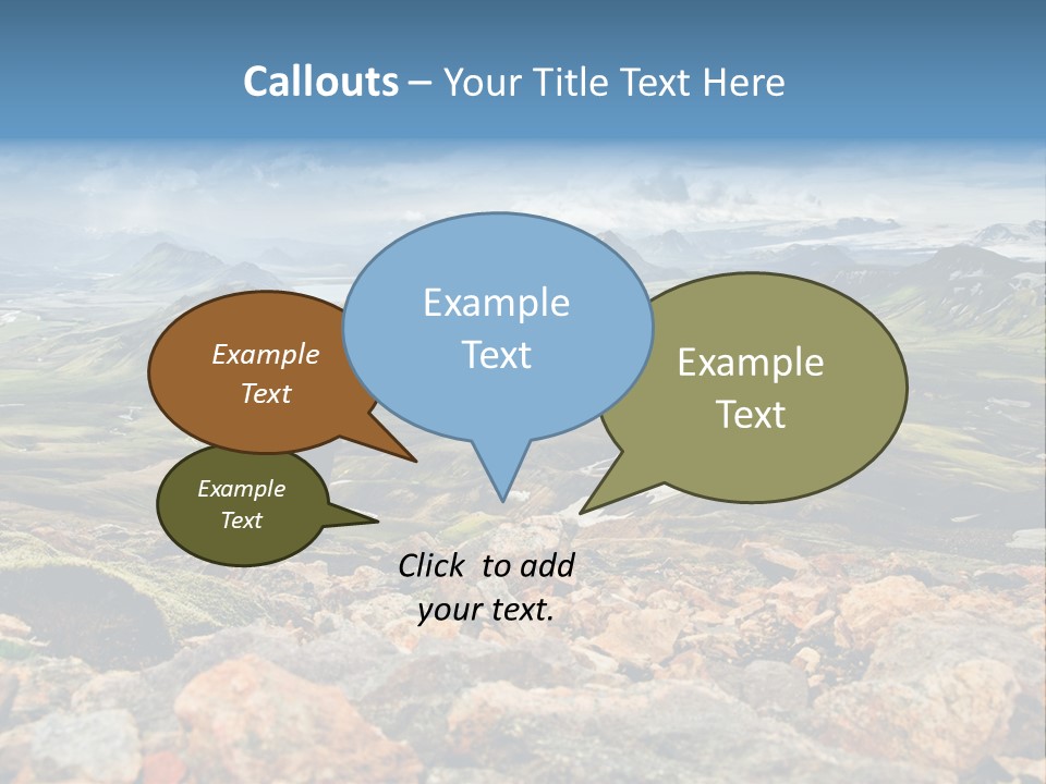 Long Heavy Green PowerPoint Template