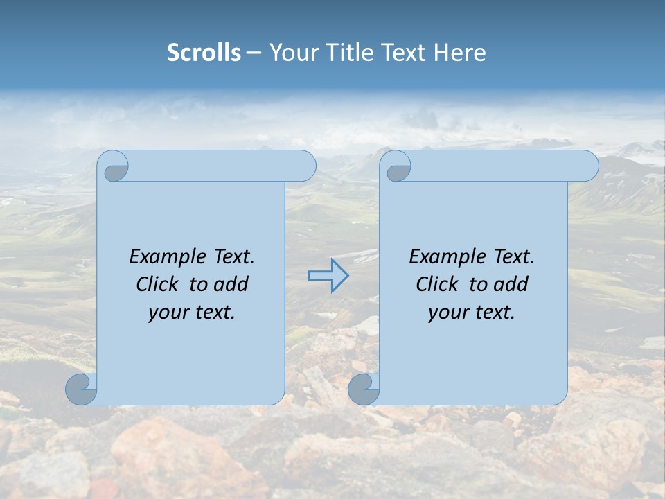 Long Heavy Green PowerPoint Template
