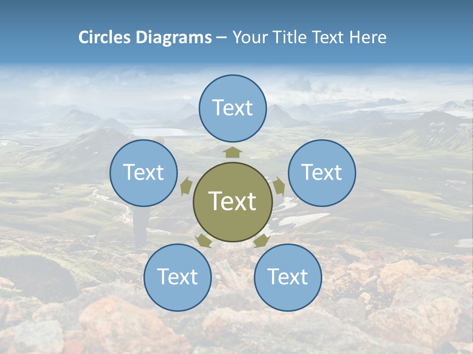 Long Heavy Green PowerPoint Template