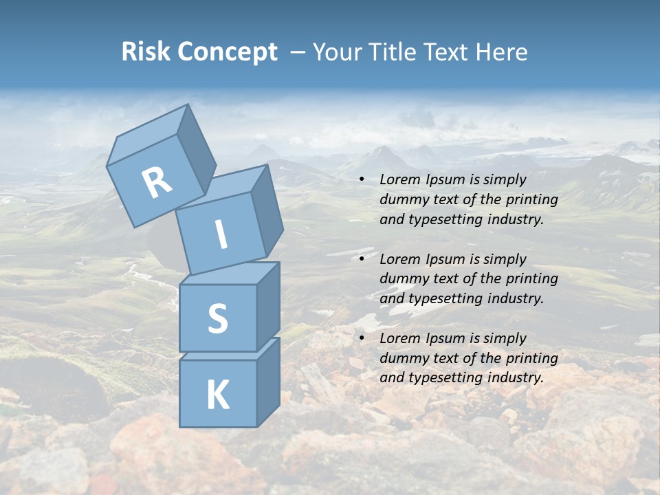 Long Heavy Green PowerPoint Template