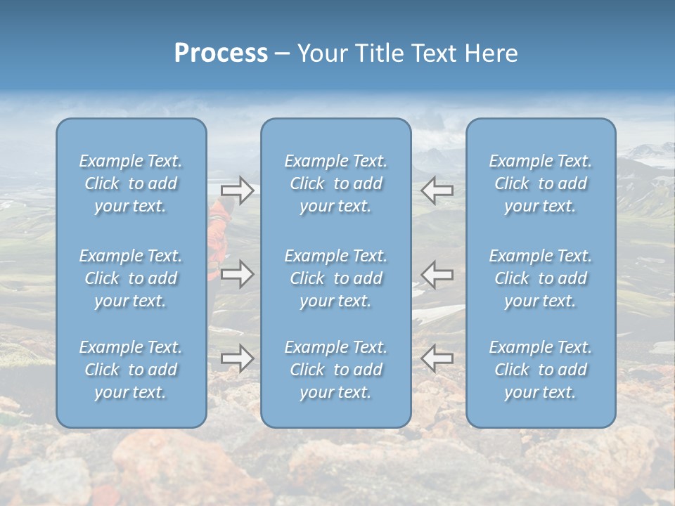 Long Heavy Green PowerPoint Template