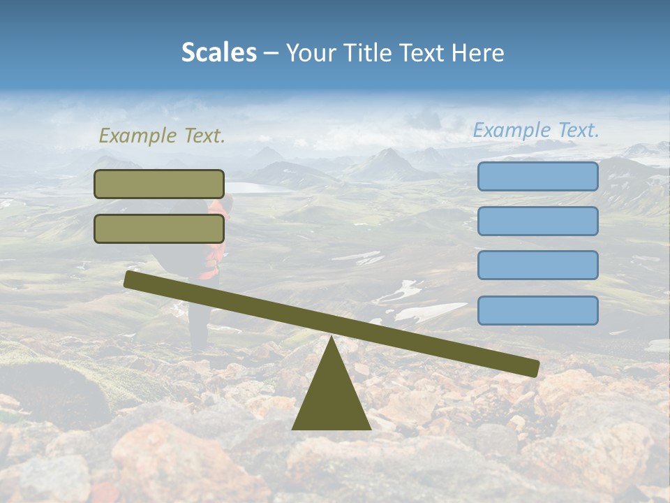 Long Heavy Green PowerPoint Template