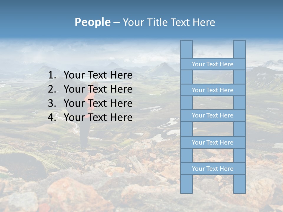 Long Heavy Green PowerPoint Template