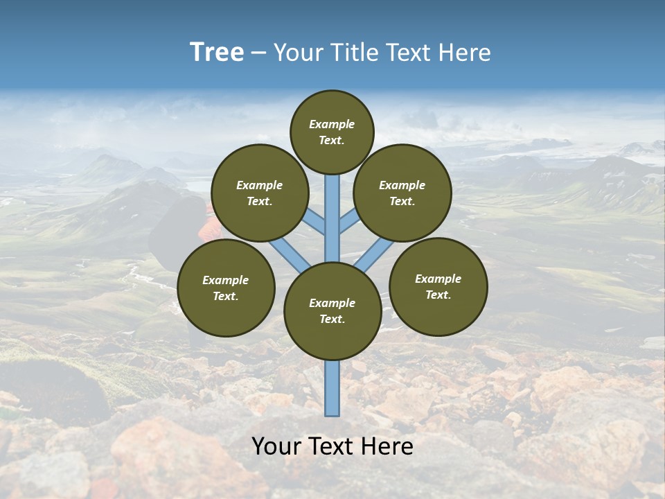 Long Heavy Green PowerPoint Template