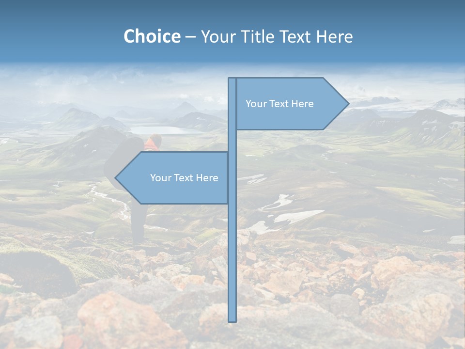 Long Heavy Green PowerPoint Template