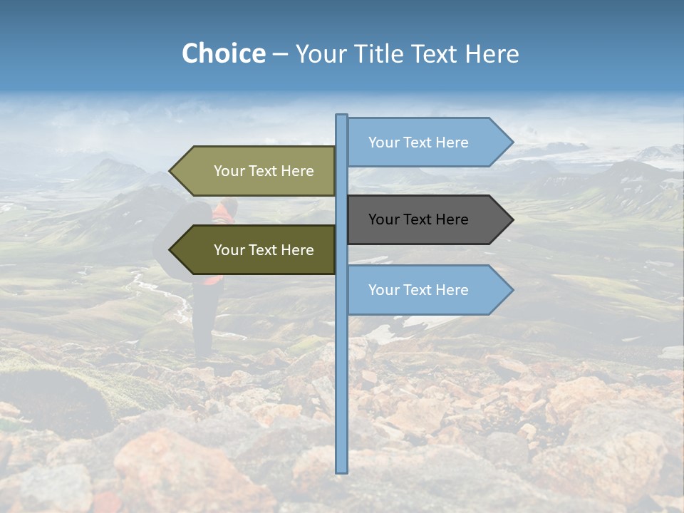 Long Heavy Green PowerPoint Template