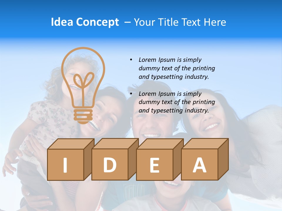 Happiness Joy Face PowerPoint Template