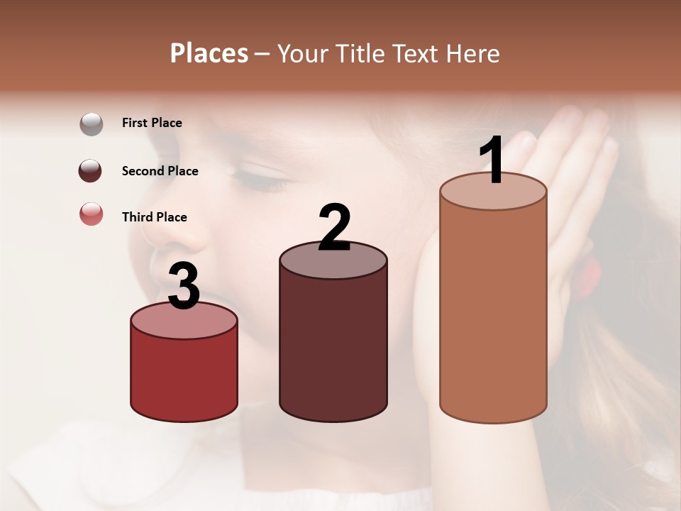 Suffering Otitis White PowerPoint Template