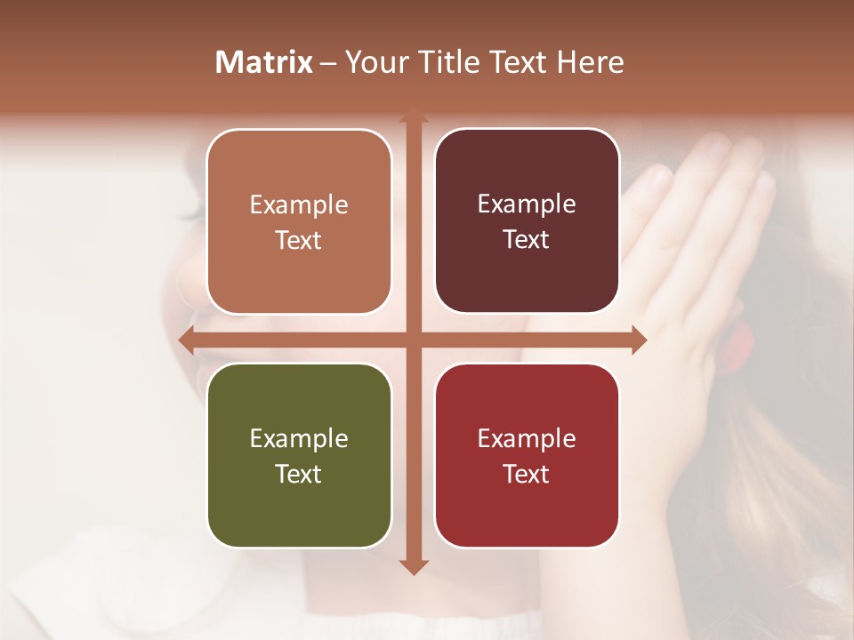 Suffering Otitis White PowerPoint Template