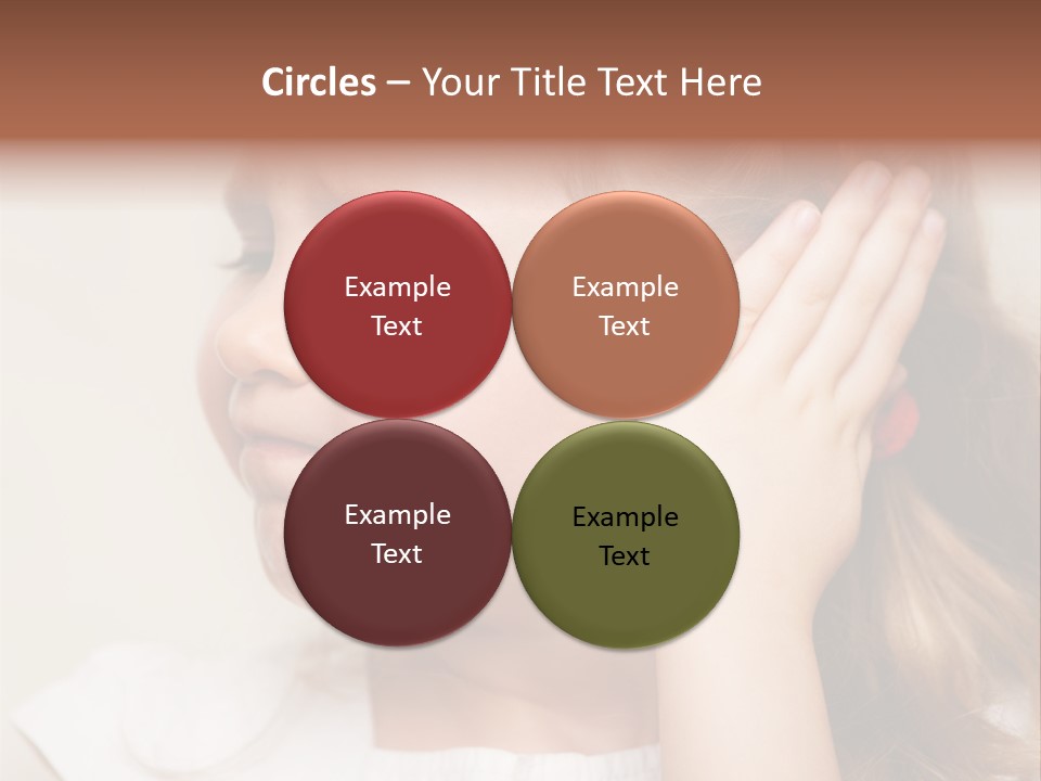 Suffering Otitis White PowerPoint Template