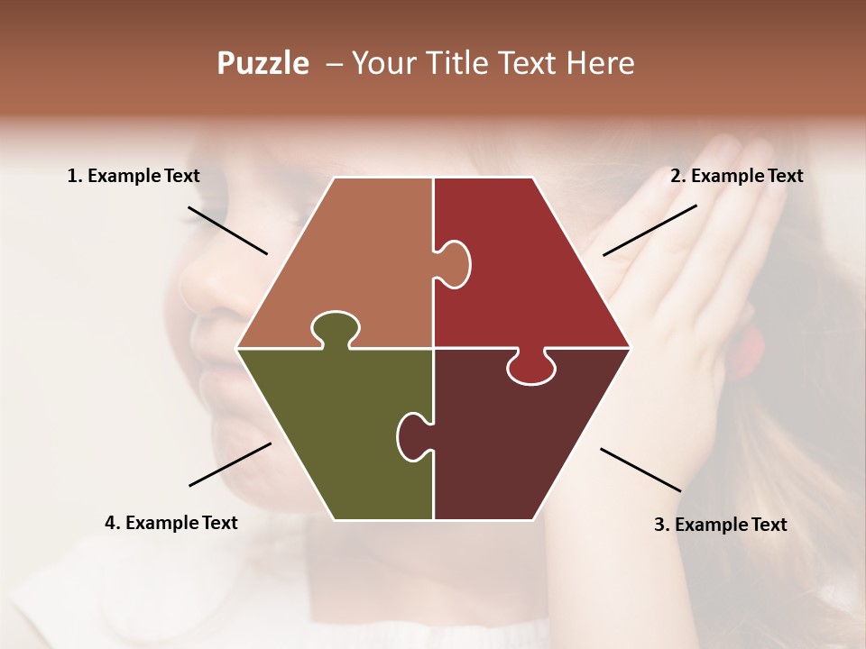 Suffering Otitis White PowerPoint Template