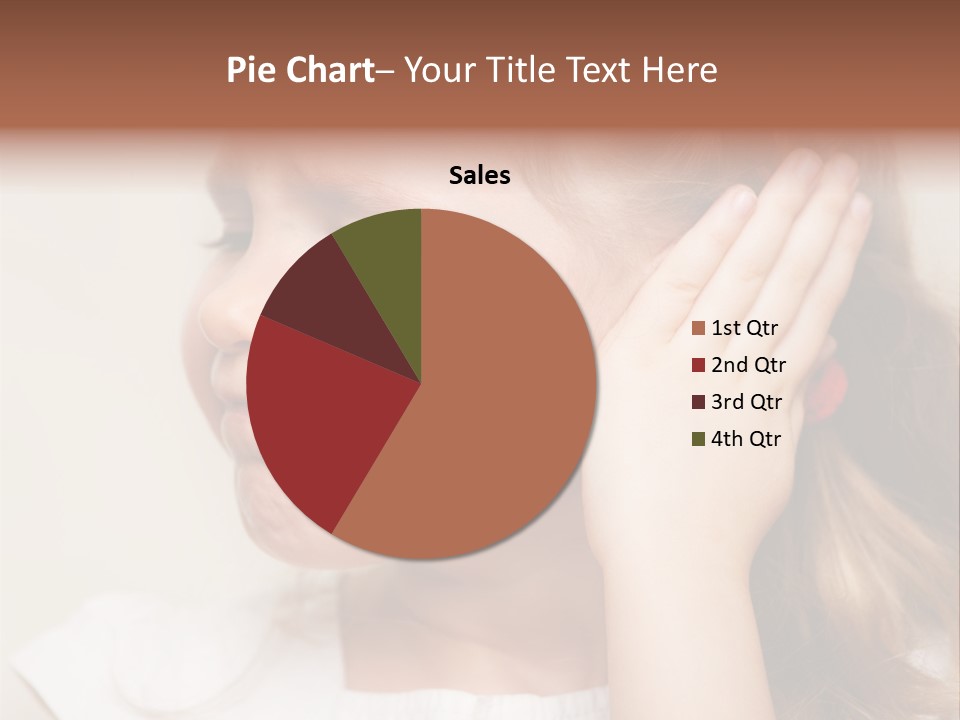 Suffering Otitis White PowerPoint Template