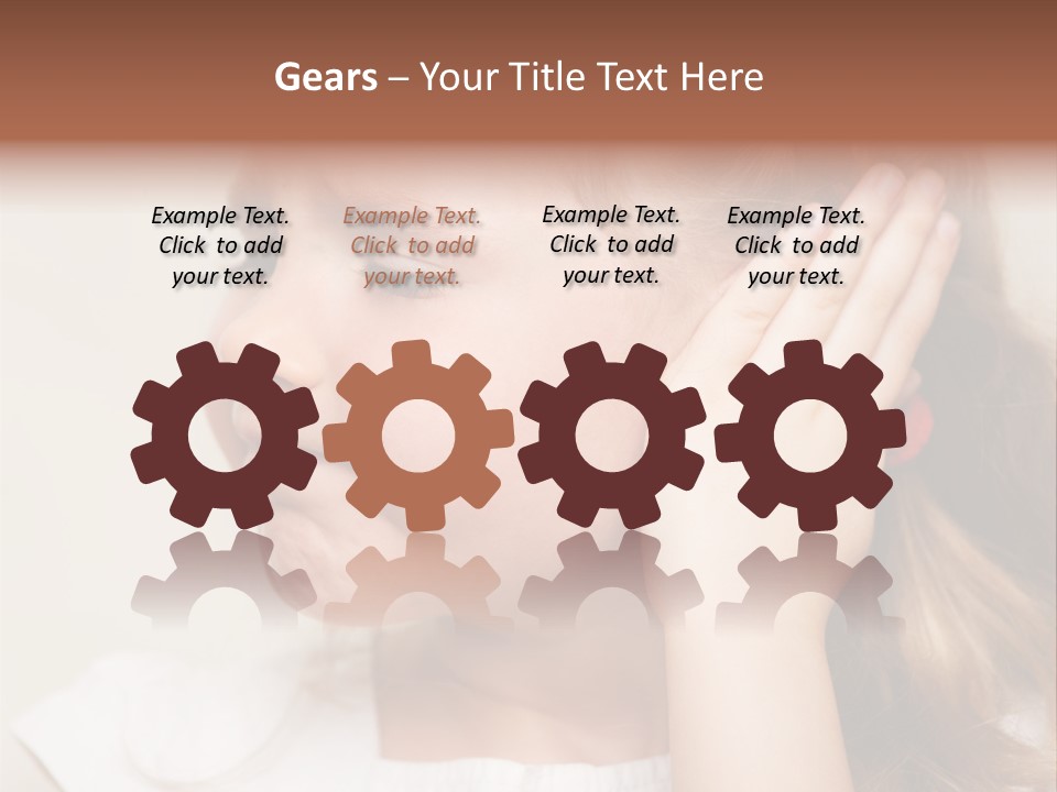 Suffering Otitis White PowerPoint Template