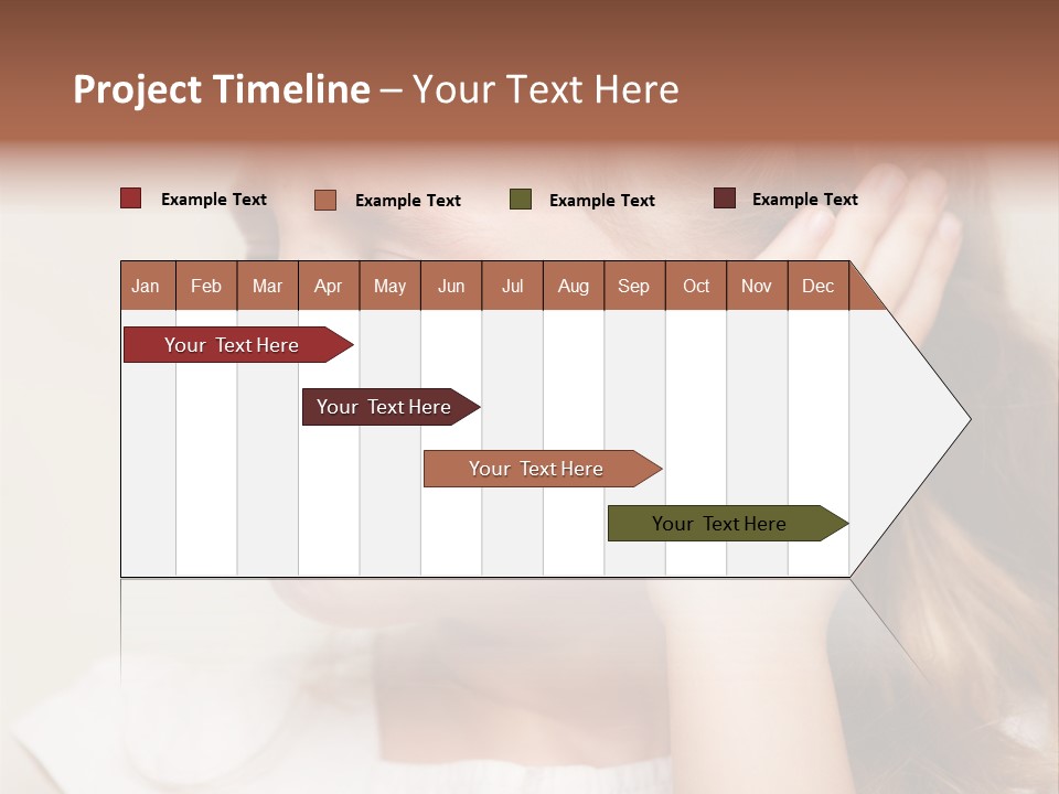 Suffering Otitis White PowerPoint Template