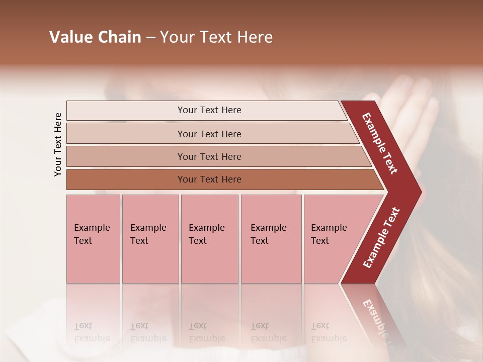 Suffering Otitis White PowerPoint Template