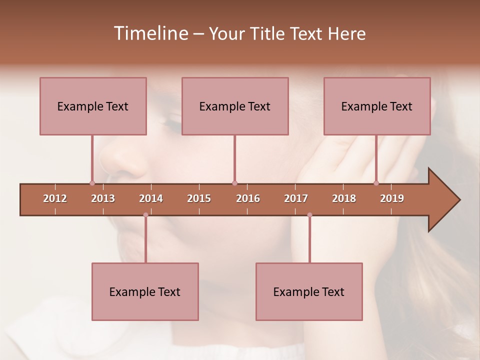 Suffering Otitis White PowerPoint Template