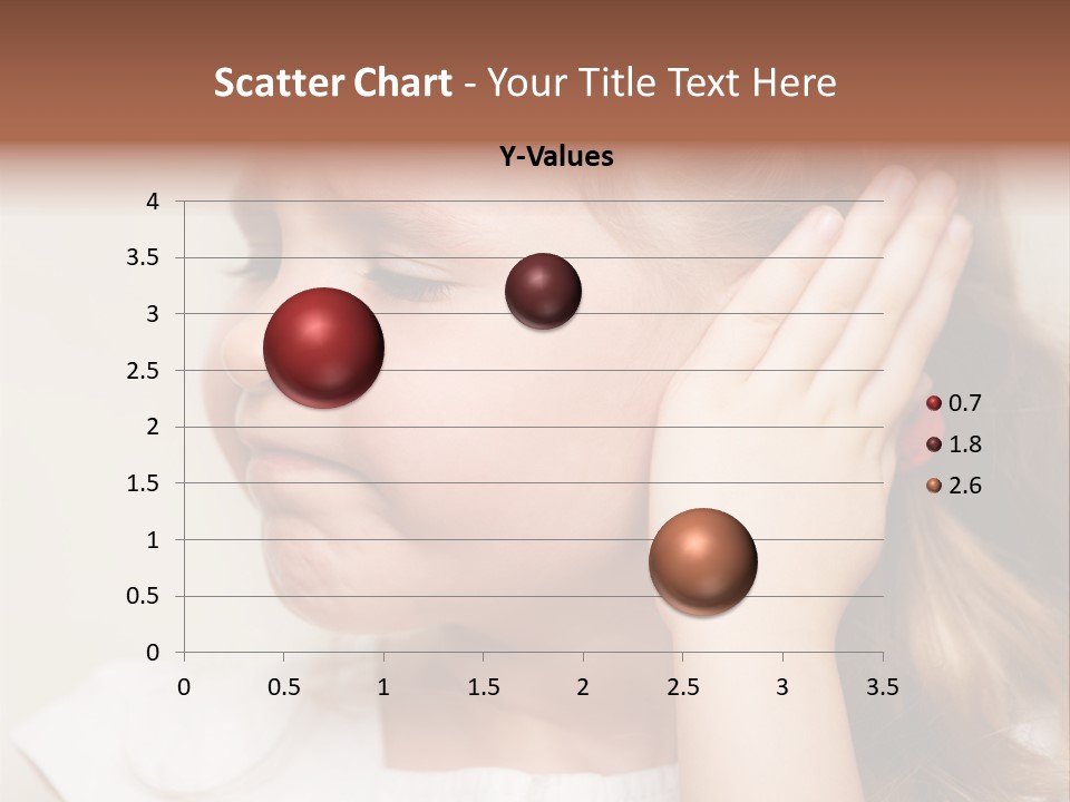 Suffering Otitis White PowerPoint Template