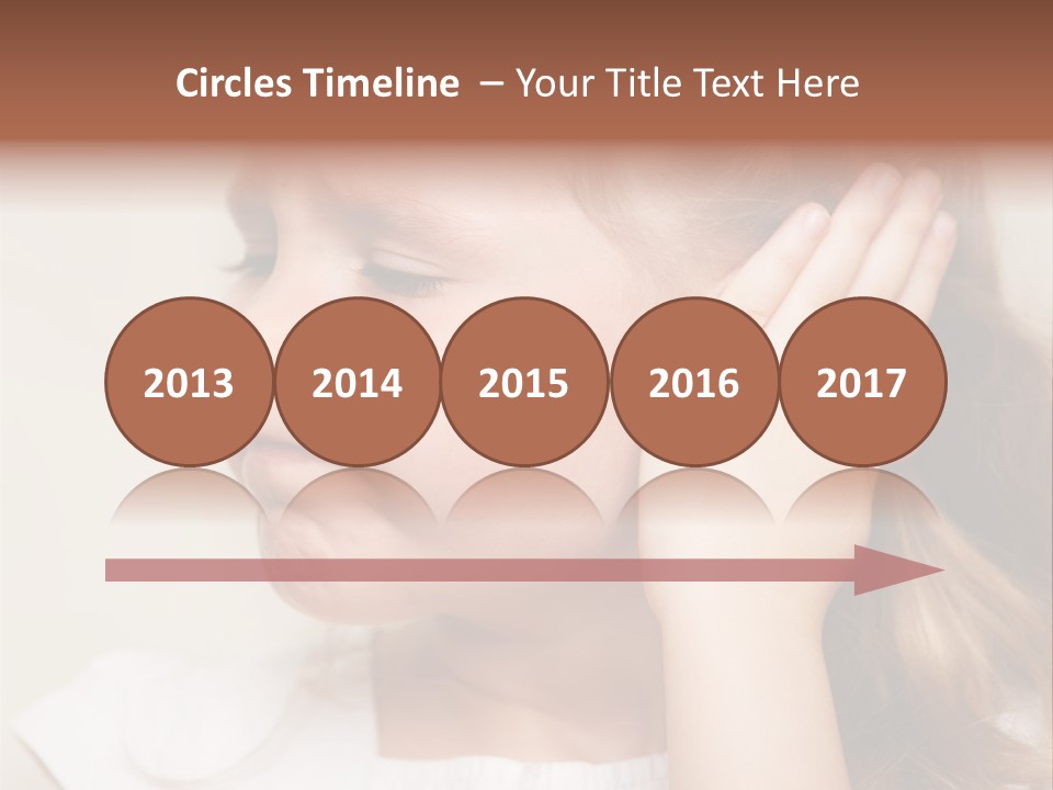 Suffering Otitis White PowerPoint Template