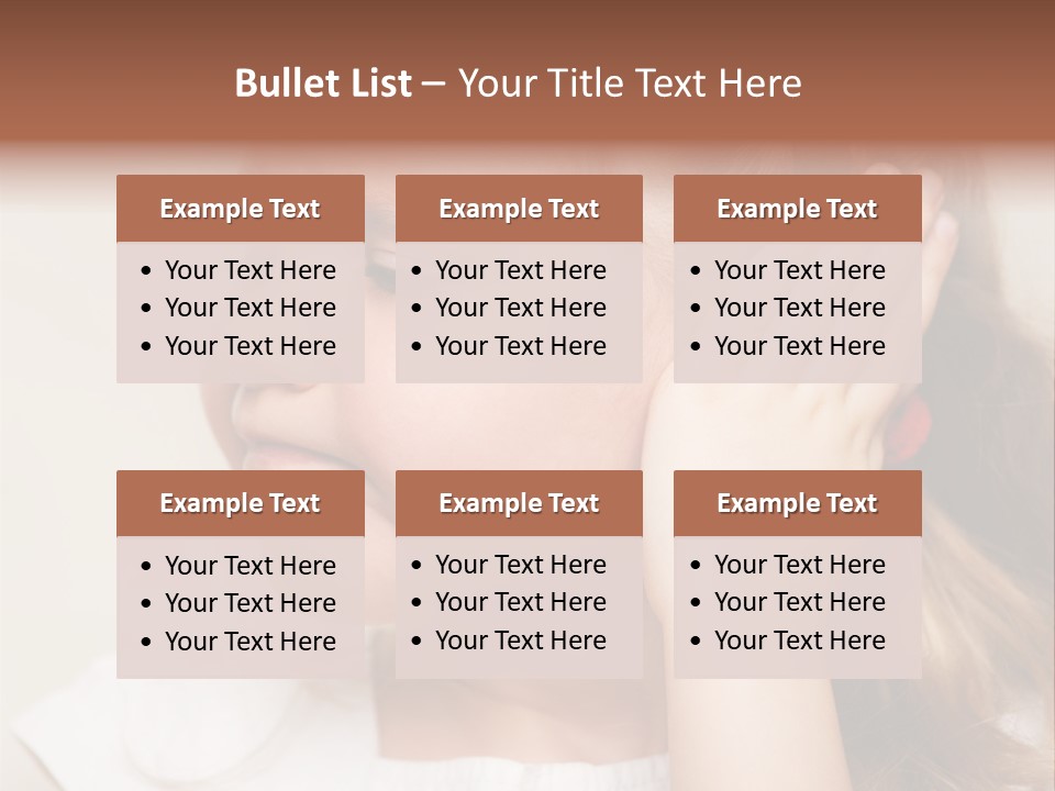 Suffering Otitis White PowerPoint Template