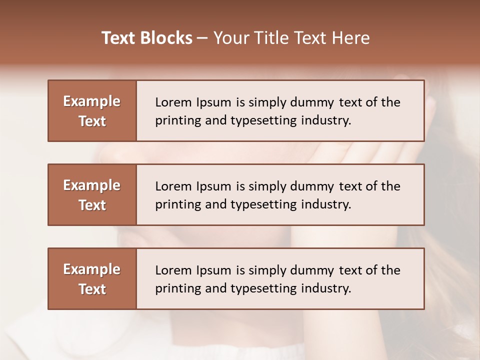 Suffering Otitis White PowerPoint Template