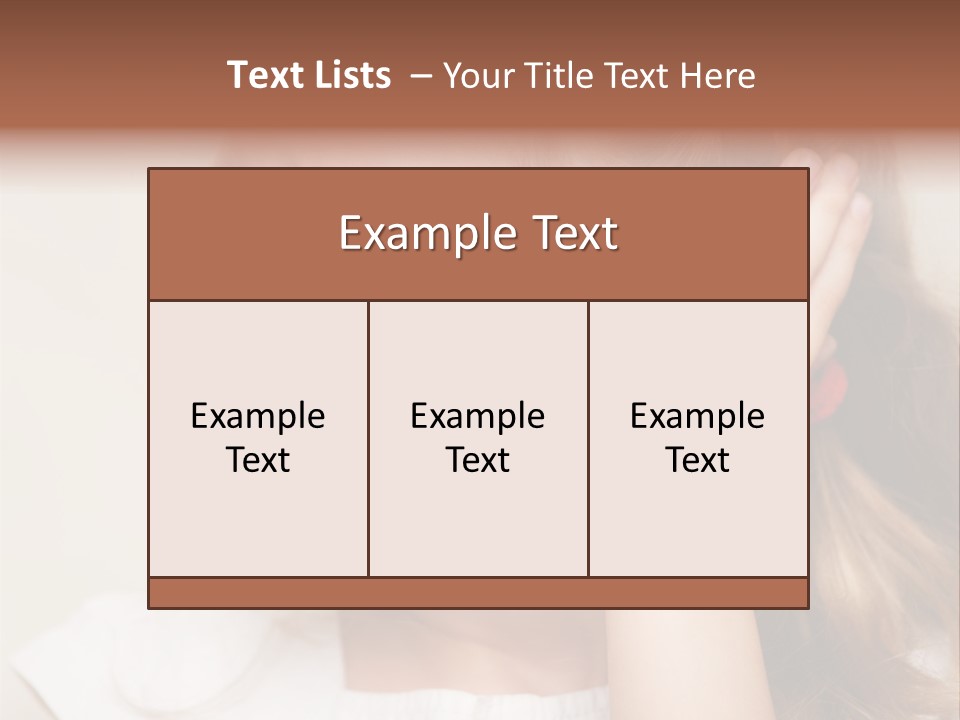 Suffering Otitis White PowerPoint Template