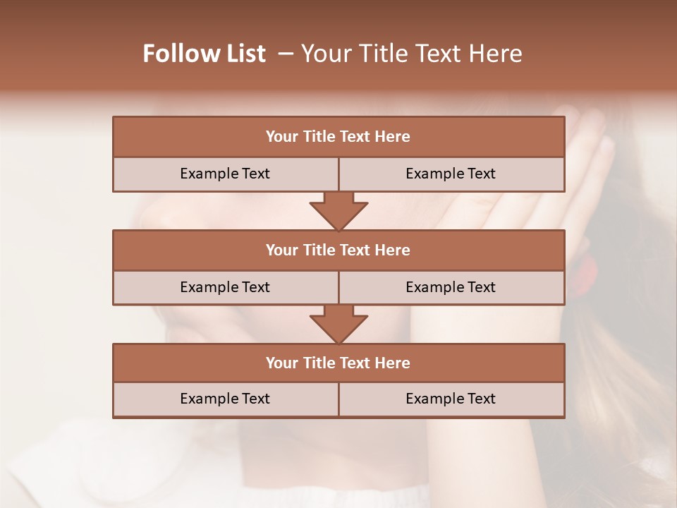 Suffering Otitis White PowerPoint Template