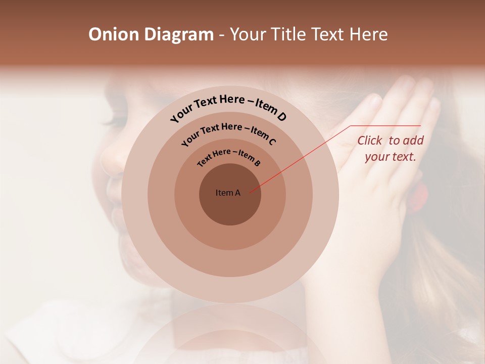 Suffering Otitis White PowerPoint Template