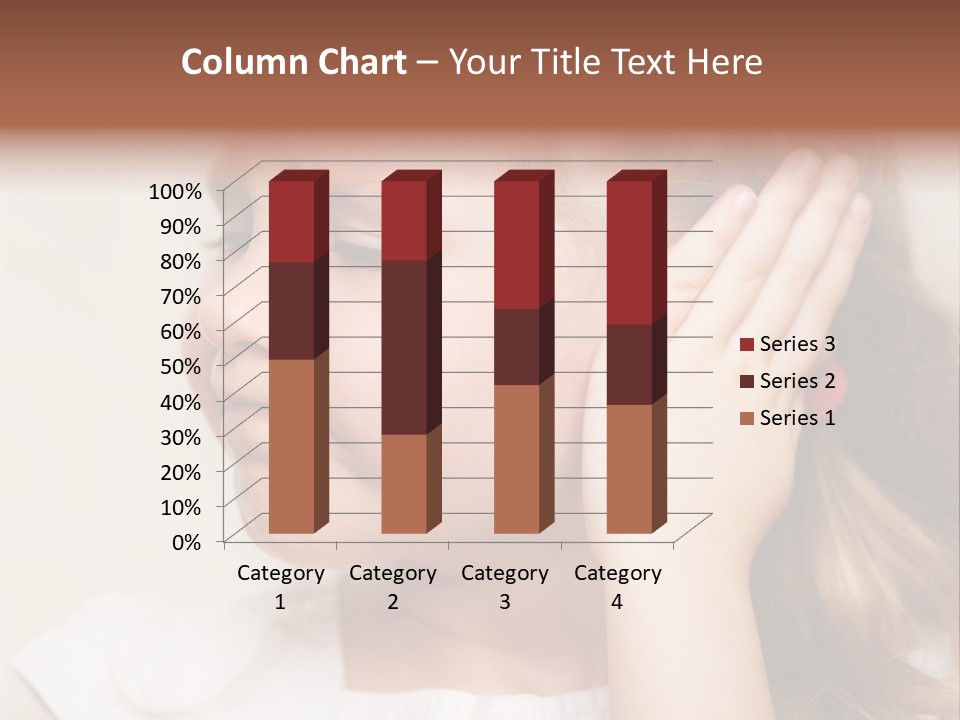Suffering Otitis White PowerPoint Template