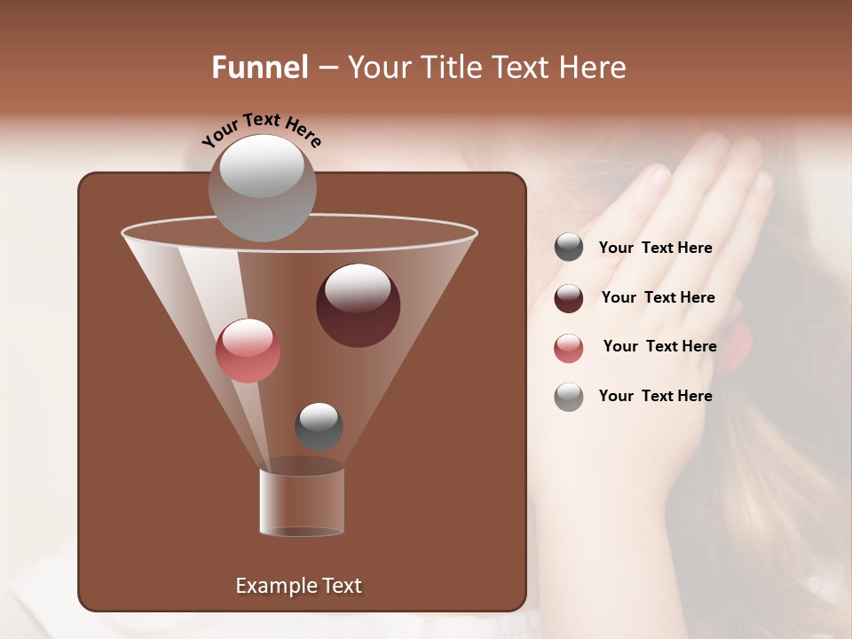 Suffering Otitis White PowerPoint Template