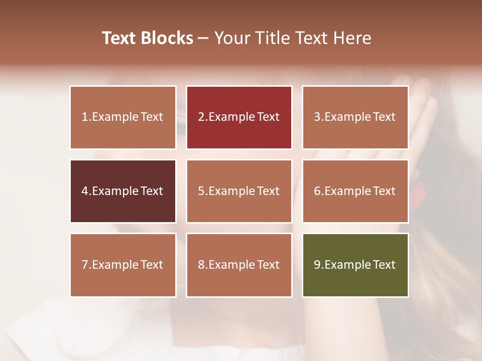 Suffering Otitis White PowerPoint Template