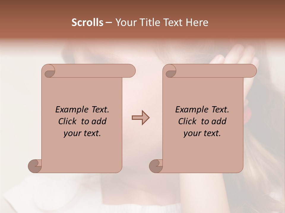 Suffering Otitis White PowerPoint Template