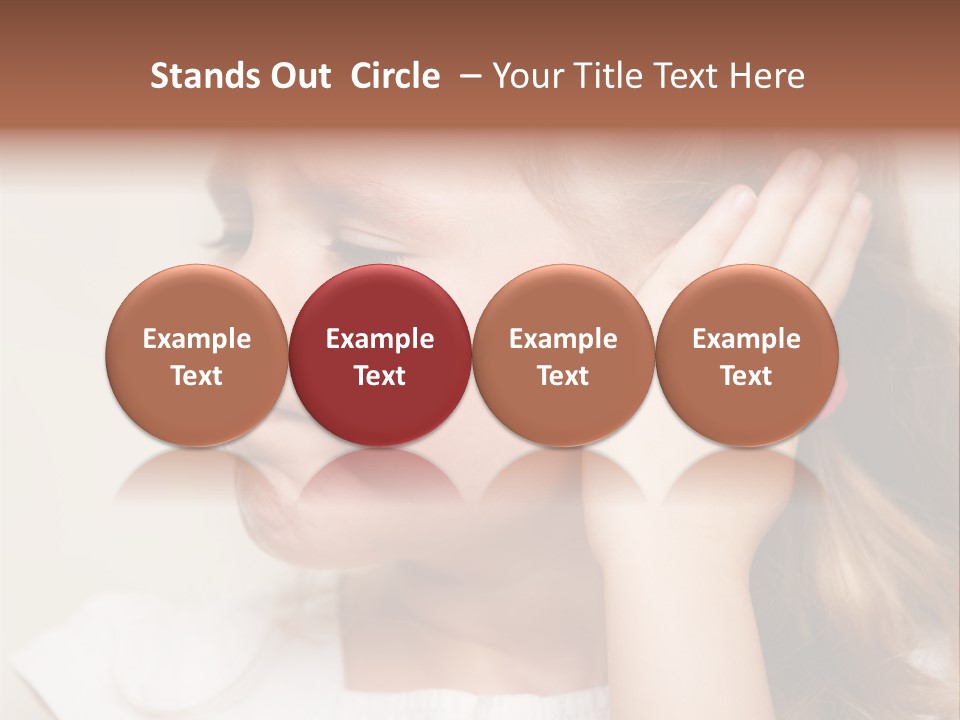 Suffering Otitis White PowerPoint Template