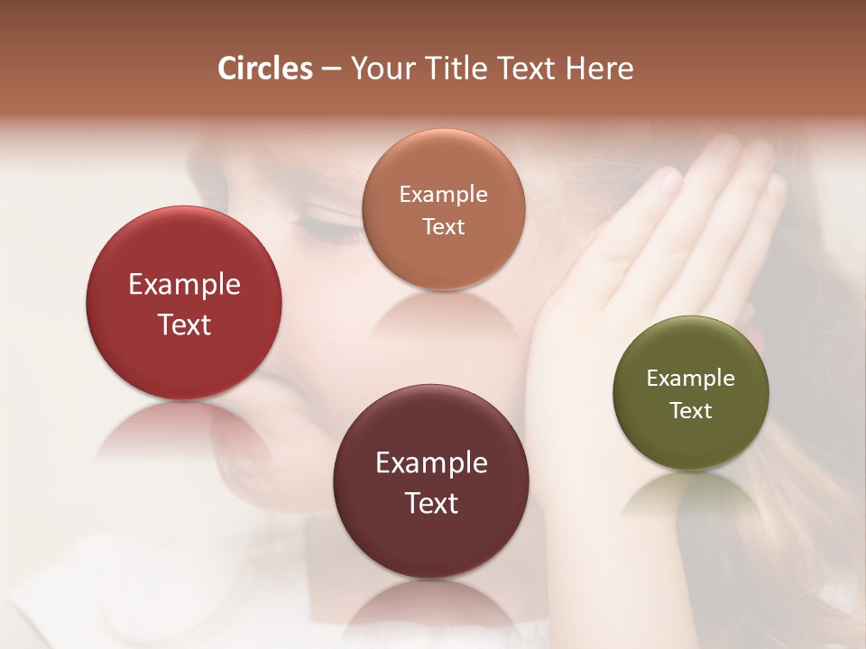 Suffering Otitis White PowerPoint Template