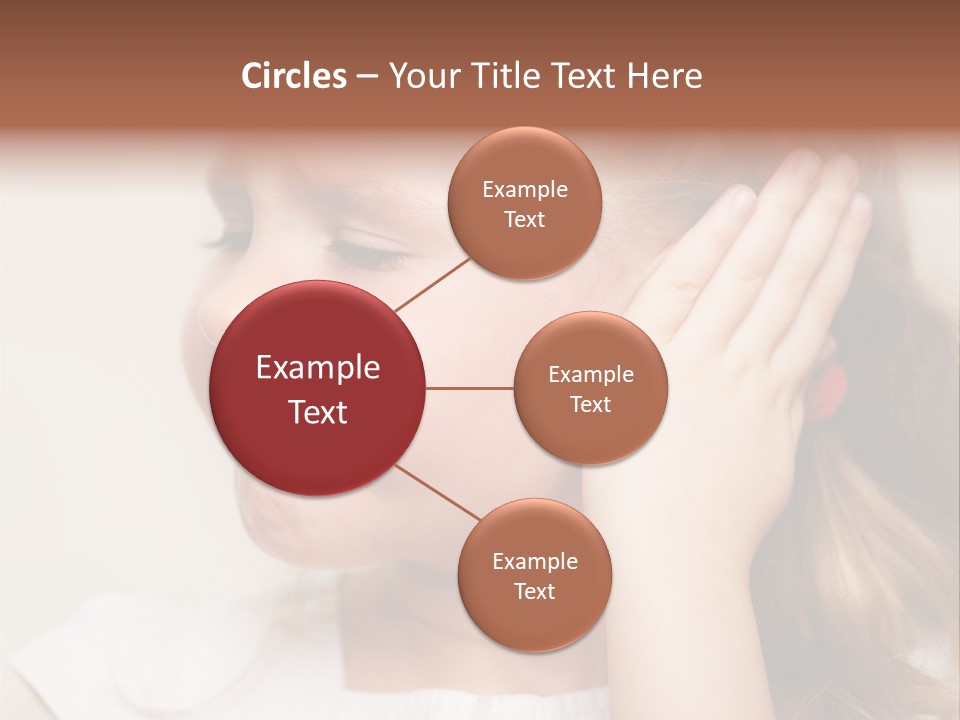 Suffering Otitis White PowerPoint Template