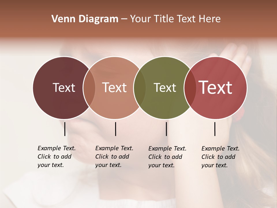 Suffering Otitis White PowerPoint Template