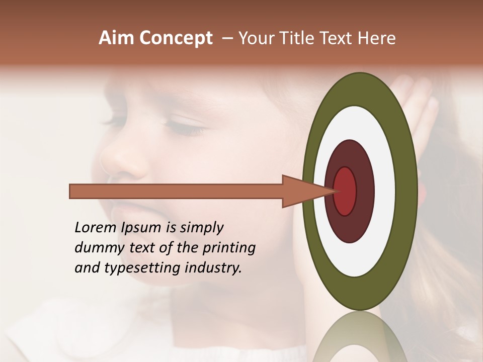 Suffering Otitis White PowerPoint Template
