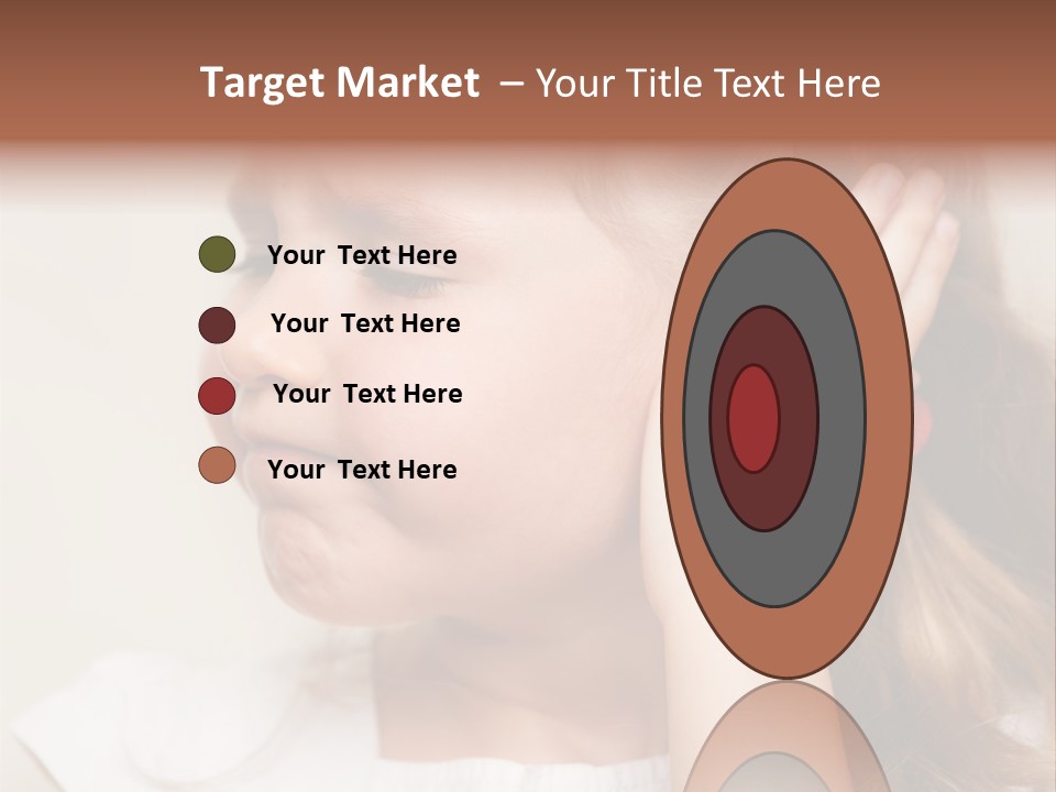 Suffering Otitis White PowerPoint Template