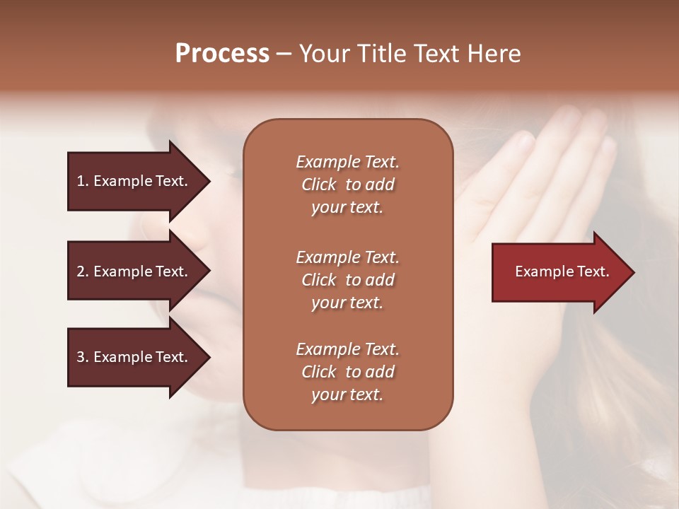 Suffering Otitis White PowerPoint Template