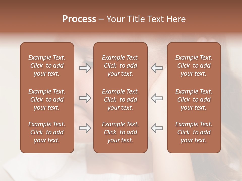 Suffering Otitis White PowerPoint Template