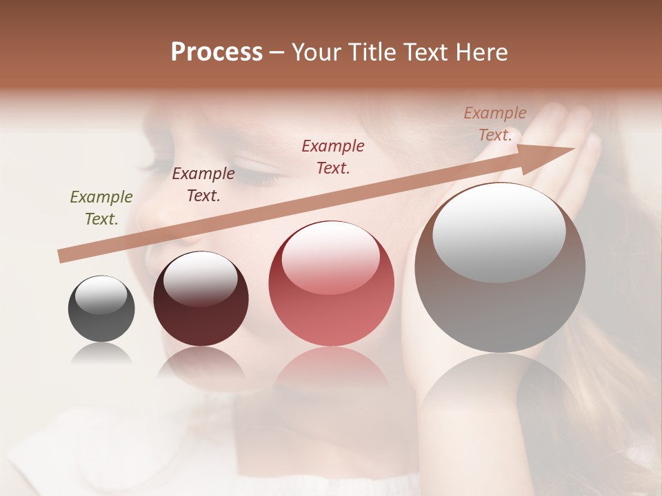 Suffering Otitis White PowerPoint Template