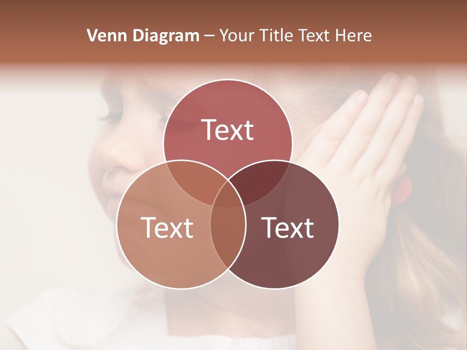 Suffering Otitis White PowerPoint Template