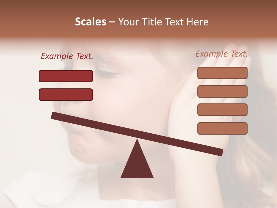 Suffering Otitis White PowerPoint Template