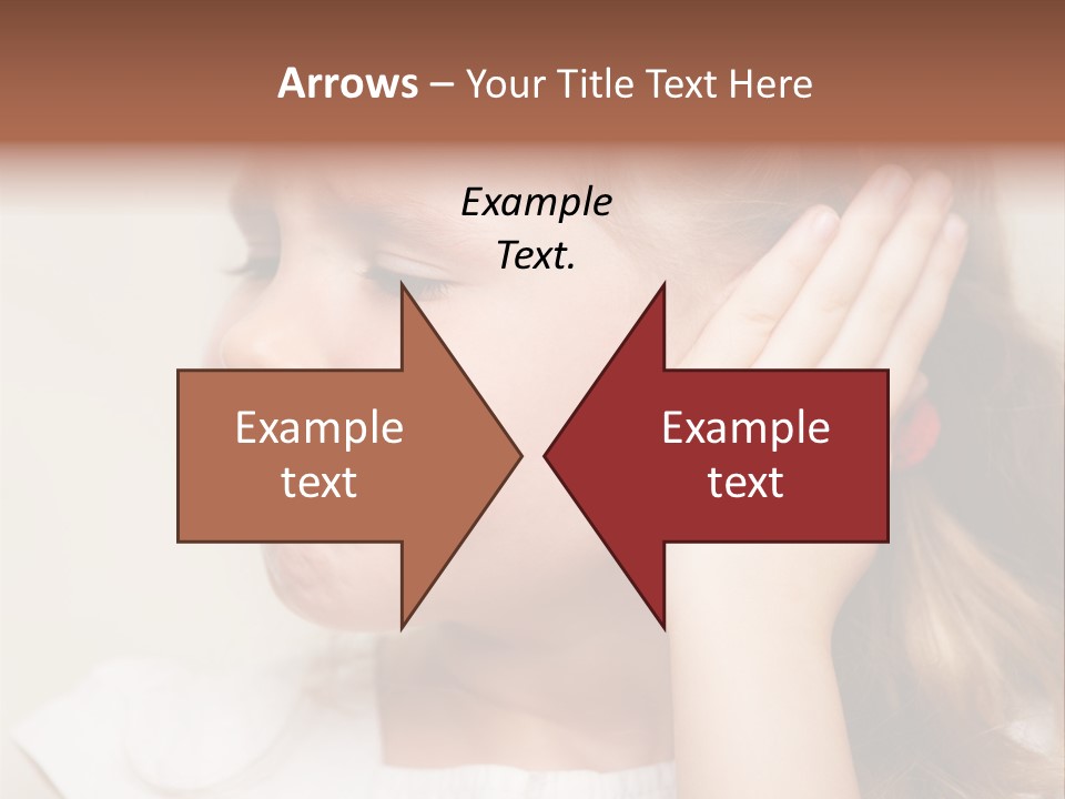 Suffering Otitis White PowerPoint Template