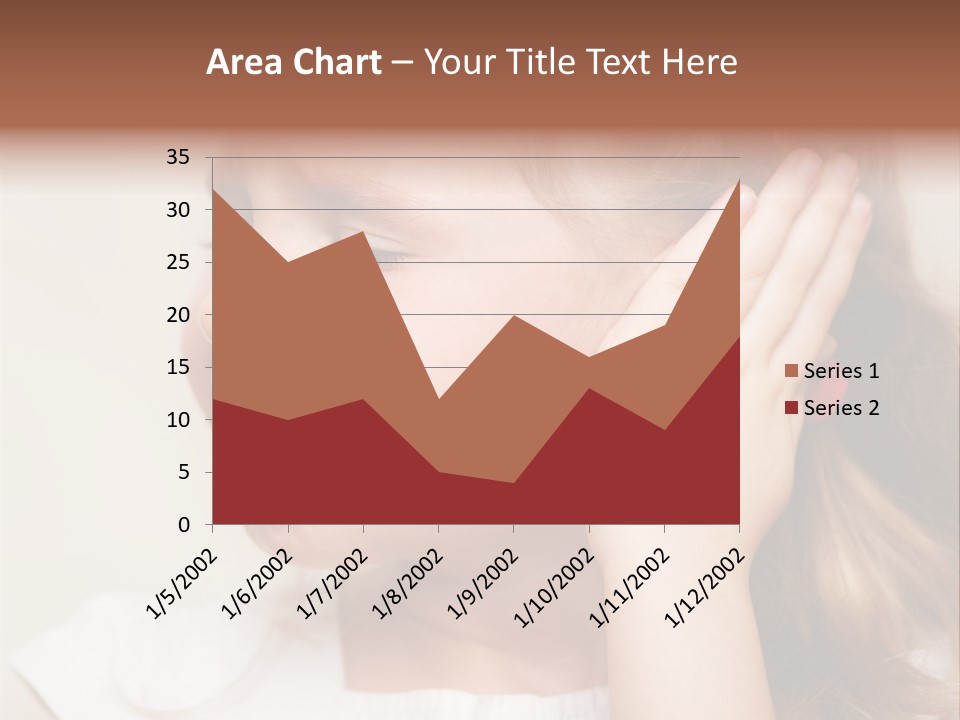 Suffering Otitis White PowerPoint Template