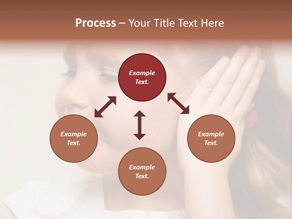Suffering Otitis White PowerPoint Template